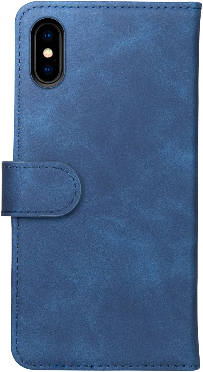 Rosso Element Apple iPhone XS / X Hoesje Book Cover Blauw afbeelding 2