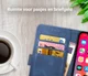 Rosso Element Apple iPhone XS / X Hoesje Book Cover Blauw afbeelding 10