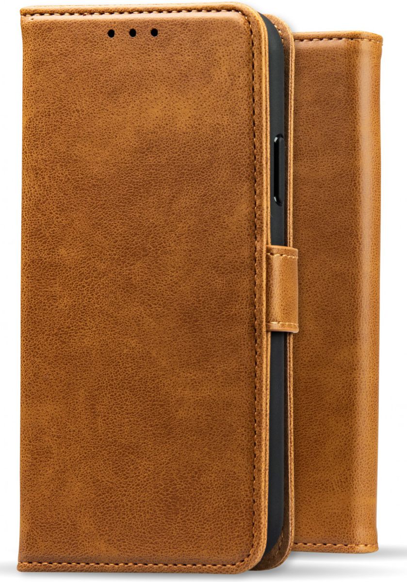 Rosso Element Apple iPhone XS / X Hoesje Book Cover Lichtbruin afbeelding 5