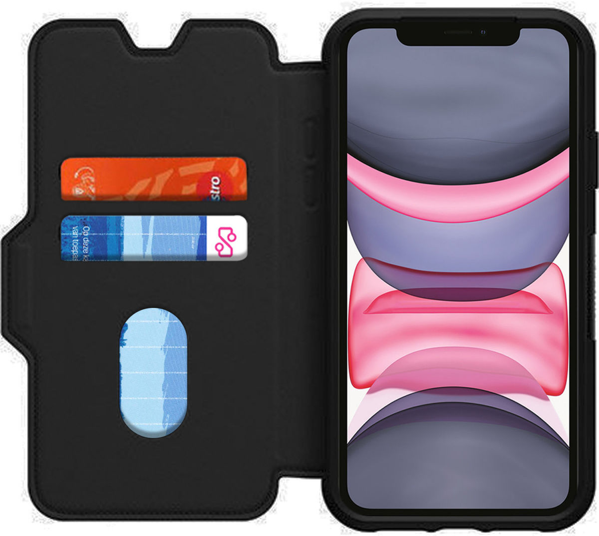 Otterbox Strada Apple iPhone 11 Hoesje Book Case met Kaartruimte Zwart afbeelding 1