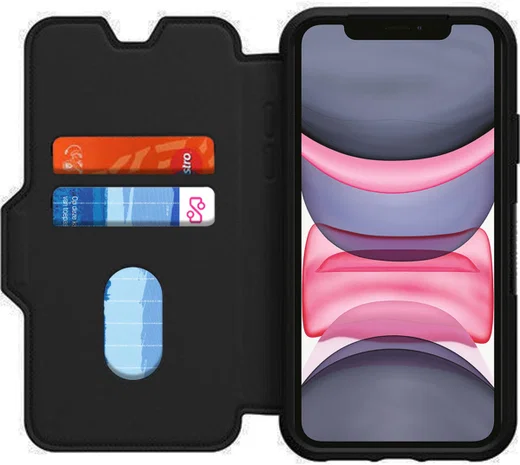 Otterbox Strada Apple iPhone 11 Hoesje Book Case met Kaartruimte Zwart afbeelding 1