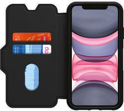 Otterbox Strada Apple iPhone 11 Hoesje Book Case met Kaartruimte Zwart afbeelding