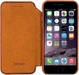 Senza Desire Skinny Leren Portemonnee Hoesje Apple iPhone 6(S) Bruin afbeelding 1