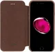 Senza Raw Apple iPhone SE (2020) Hoesje Dun Leren Book Case Bruin afbeelding 1