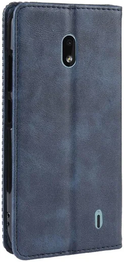 Nokia 2.2 Stijlvol Vintage Portemonnee Hoesje Blauw afbeelding 6