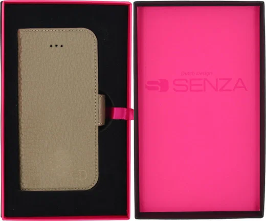 Senza Exquisite Leren Portemonnee Hoesje iPhone 5(S) / SE Bruin afbeelding 6
