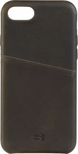 Senza Raw Apple iPhone SE (2020) Hoesje Dun Leren Back Cover Bruin afbeelding 3