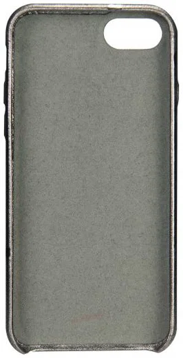 Senza Glam Apple iPhone SE (2020) Hoesje Dun Leren Back Cover Grijs afbeelding 4