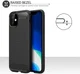 Apple iPhone 11 Pro Hoesje Geborsteld TPU Zwart afbeelding 4