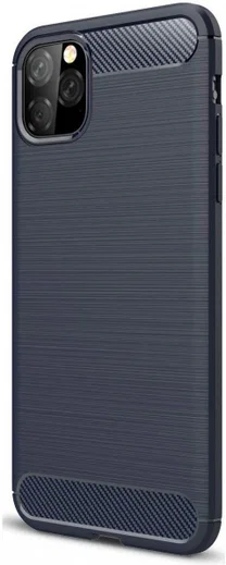 Apple iPhone 11 Pro Hoesje Geborsteld TPU Blauw afbeelding 2