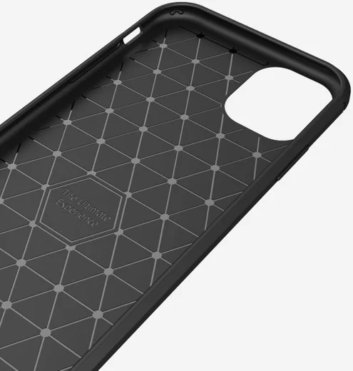 Apple iPhone 11 Geborsteld TPU Hoesje Zwart afbeelding 10