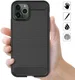 Apple iPhone 11 Pro Max Geborsteld TPU Hoesje Zwart afbeelding 12