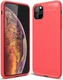 Apple iPhone 11 Pro Max Geborsteld TPU Hoesje Rood afbeelding 2