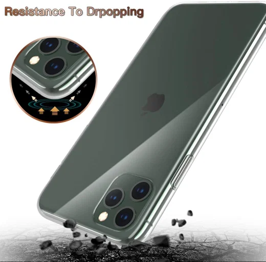 Apple iPhone 11 Pro Hoesje Dun TPU Transparant afbeelding 10