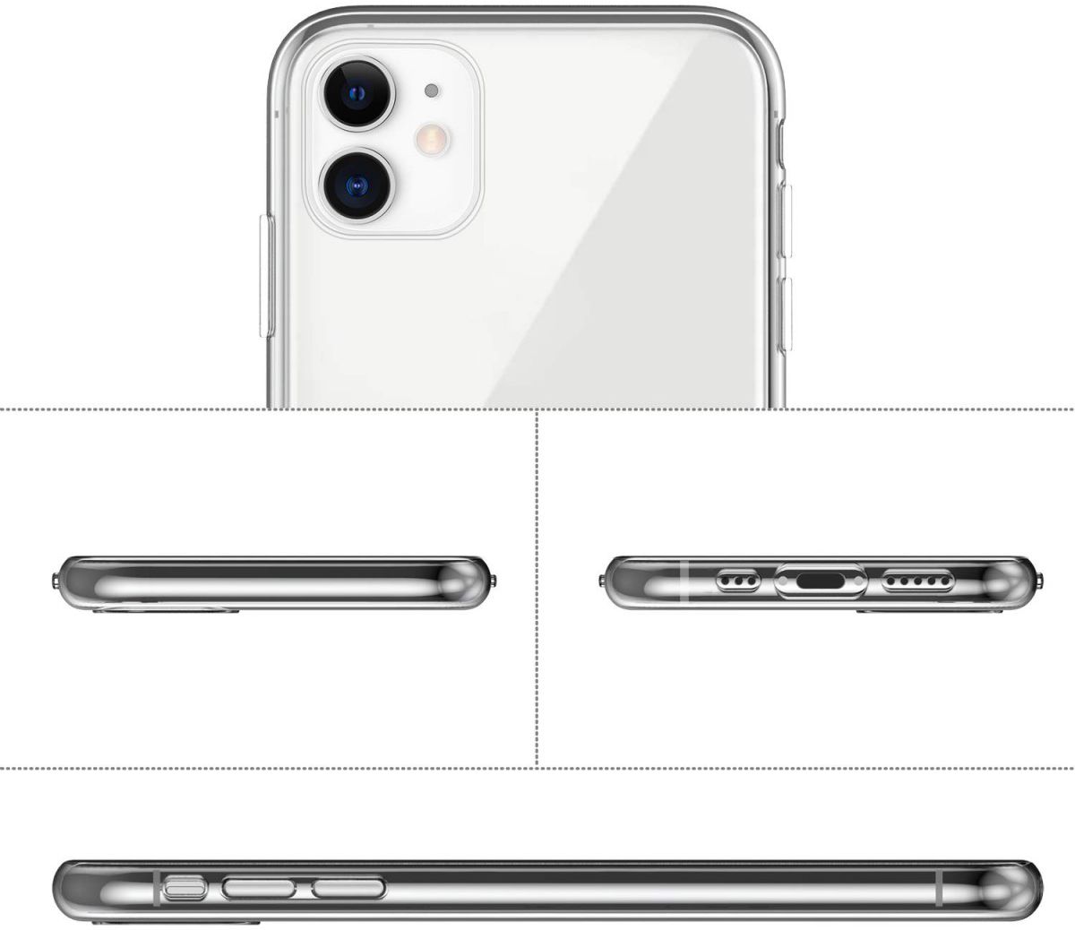 Apple iPhone 11 Hoesje Dun TPU Transparant afbeelding 8