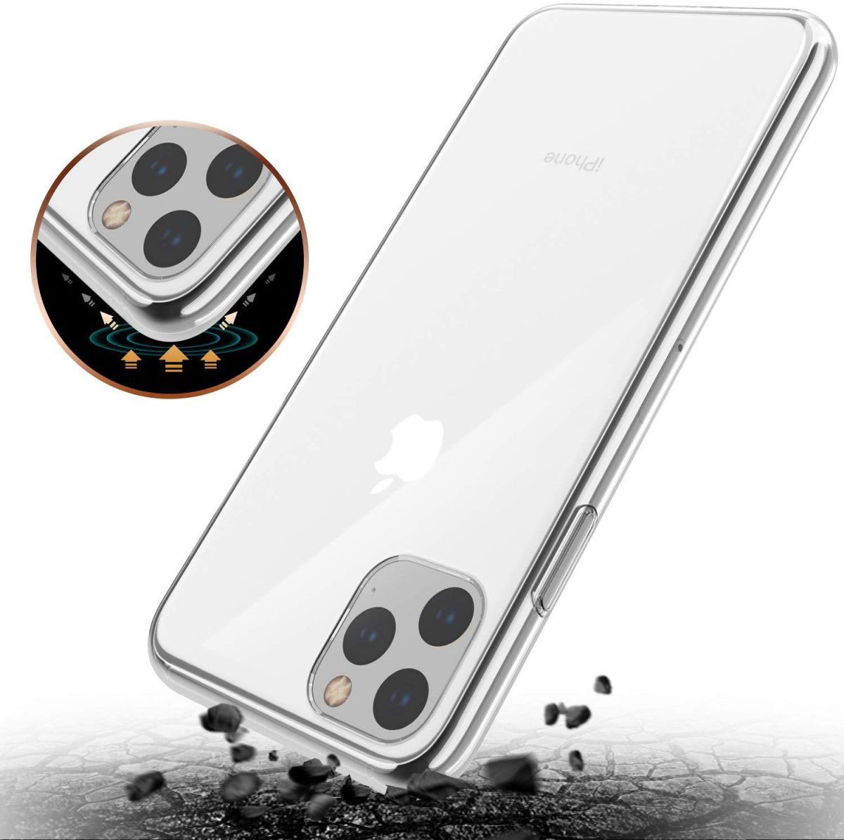 Apple iPhone 11 Pro Max Hoesje Dun TPU Transparant afbeelding 7