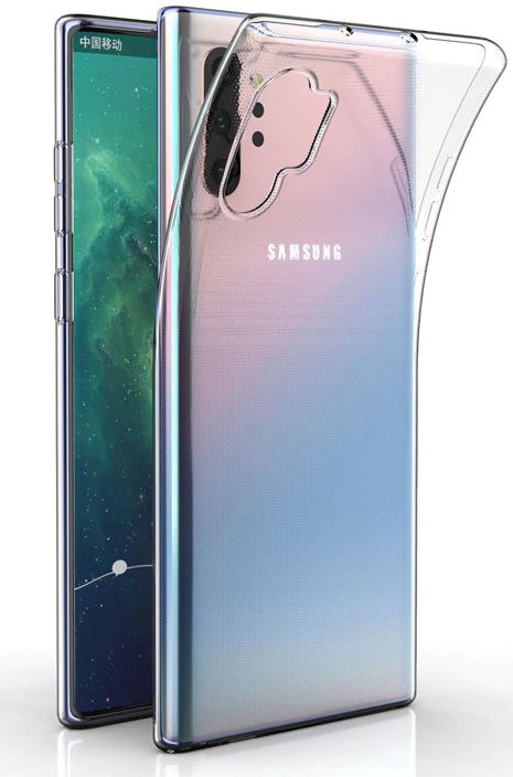Samsung Galaxy Note 10 Plus Hoesje Dun TPU Transparant afbeelding 1