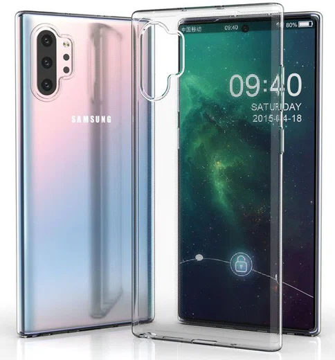 Samsung Galaxy Note 10 Plus Hoesje Dun TPU Transparant afbeelding 4
