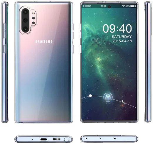 Samsung Galaxy Note 10 Plus Hoesje Dun TPU Transparant afbeelding 7