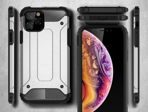 Apple IPhone 11 Pro Hoesje Shock Proof Hybride Back Cover Rood afbeelding 7