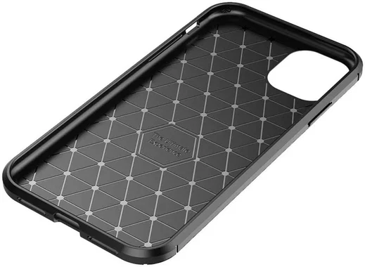 Apple iPhone 11 Hoesje Geborsteld Carbon Zwart afbeelding 5