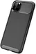 Apple iPhone 11 Pro Max Siliconen Carbon Hoesje Zwart afbeelding 7