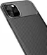 Apple iPhone 11 Pro Max Siliconen Carbon Hoesje Zwart afbeelding 8