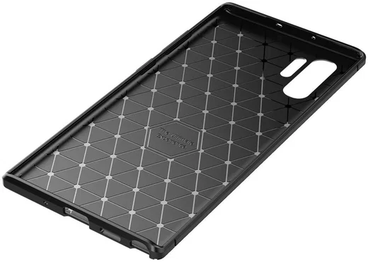 Samsung Galaxy Note 10 Plus Siliconen Carbon Hoesje Zwart afbeelding 11