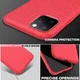 Apple iPhone 11 Pro Hoesje Twill Slim Textuur Rood afbeelding 8