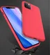 Apple iPhone 11 Pro Max Twill Slim Texture TPU Hoesje Rood afbeelding 8