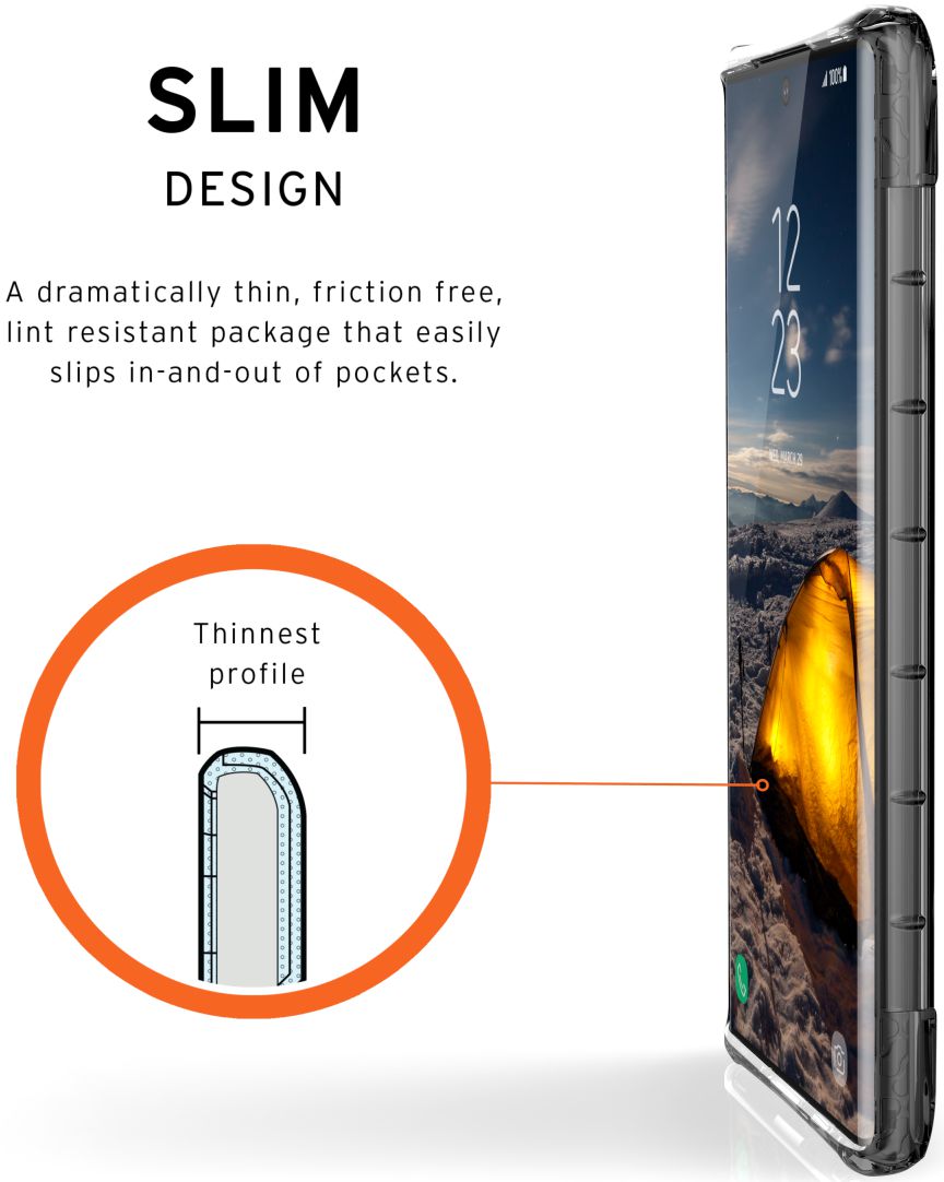 Urban Armor Gear Plyo Hoesje Samsung Galaxy Note 10 Ice afbeelding 6