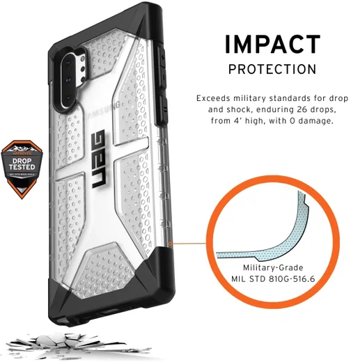 Urban Armor Gear Plasma Hoesje Samsung Galaxy Note 10 Plus Ice afbeelding 3