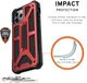 Urban Armor Gear Monarch Apple iPhone 11 Pro Hoesje Crimson afbeelding 3