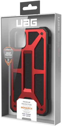 Urban Armor Gear Monarch Hoesje Apple iPhone 11 Pro Max Crimson afbeelding 14