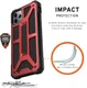 Urban Armor Gear Monarch Hoesje Apple iPhone 11 Pro Max Crimson afbeelding 3