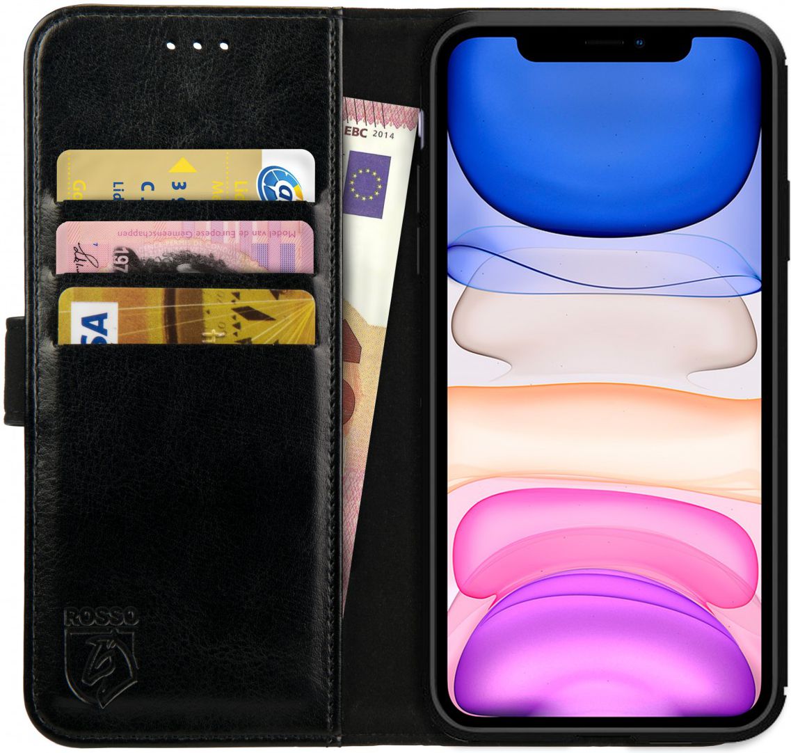 Rosso Element Apple iPhone 11 Pro Hoesje Book Cover Zwart afbeelding 1