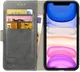 Rosso Element Apple iPhone 11 Pro Hoesje Book Cover Grijs afbeelding 1
