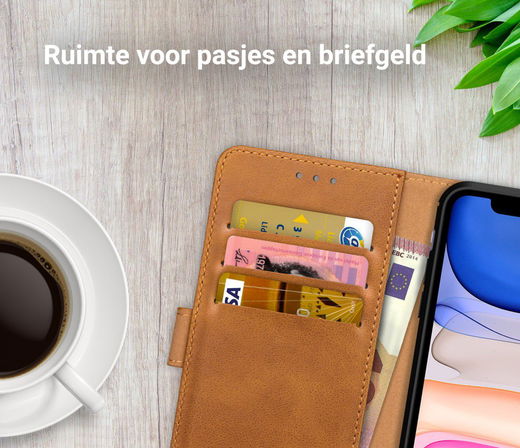 Rosso Element Apple iPhone 11 Hoesje Book Cover Lichtbruin afbeelding 9
