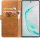 Rosso Element Samsung Galaxy Note 10 Plus Hoesje Book Cover Lichtbruin afbeelding 1