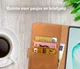Rosso Element Samsung Galaxy Note 10 Plus Hoesje Book Cover Lichtbruin afbeelding 9