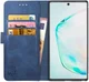 Rosso Element Samsung Galaxy Note 10 Hoesje Book Cover Blauw afbeelding 1