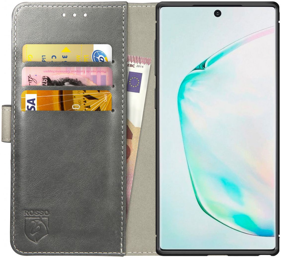 Rosso Element Samsung Galaxy Note 10 Hoesje Book Cover Grijs afbeelding 1