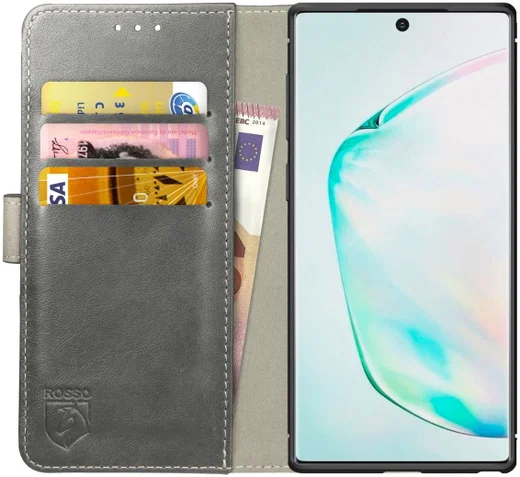 Rosso Element Samsung Galaxy Note 10 Hoesje Book Cover Grijs afbeelding 1