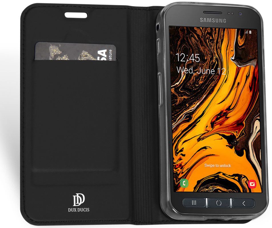 Dux Ducis Premium Book Case Samsung Galaxy Xcover 4(S) Hoesje Zwart afbeelding 1