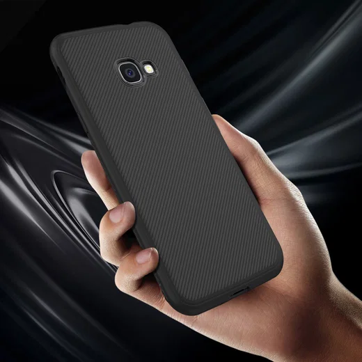 Samsung Galaxy Xcover 4(S) Twill Slim Texture Backcover Zwart afbeelding 6