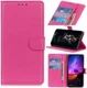 LG K40 Lychee Portemonnee Hoesje met Standaard Roze afbeelding 12