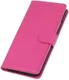 LG K40 Lychee Portemonnee Hoesje met Standaard Roze afbeelding 5