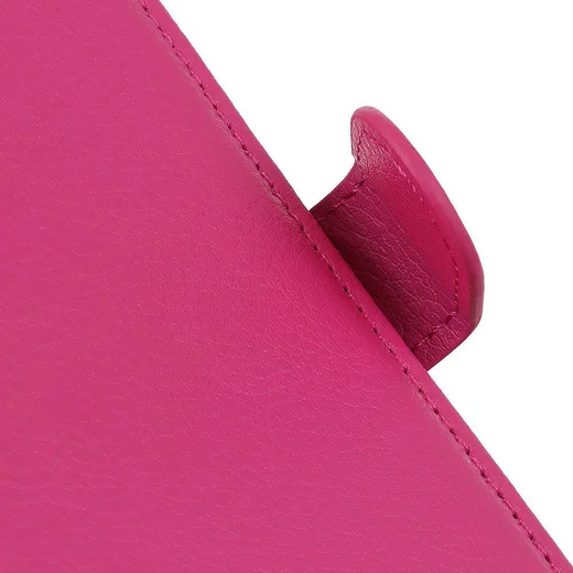 LG K40 Lychee Portemonnee Hoesje met Standaard Roze afbeelding 7
