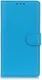 LG K40 Lychee Portemonnee Hoesje met Standaard Blauw afbeelding 1