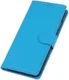 LG K40 Lychee Portemonnee Hoesje met Standaard Blauw afbeelding 5
